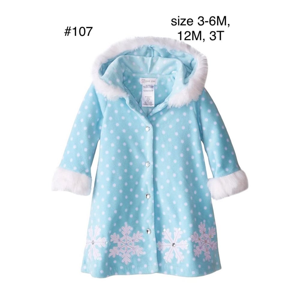 🎄❄☃ Christmas Girls Snowflake coat w/ hood new 🎄